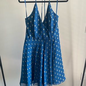 Fit and flare halter dress for fancy nights out.